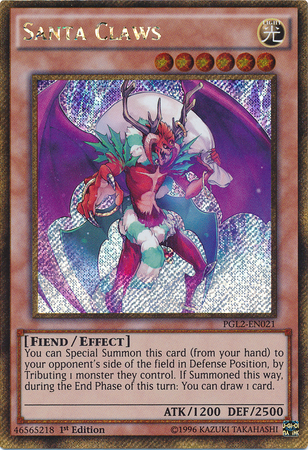 Santa Claws [PGL2-EN021] Gold Secret Rare | Card Merchant Takapuna