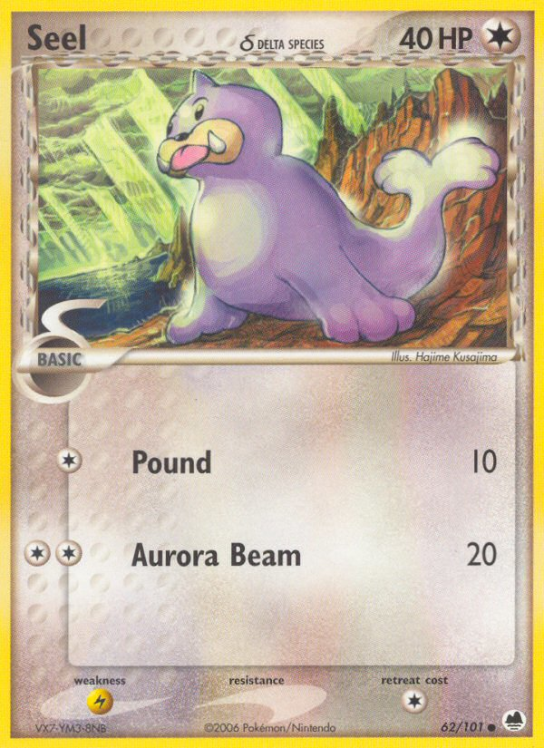 Seel (62/101) (Delta Species) [EX: Dragon Frontiers] | Card Merchant Takapuna