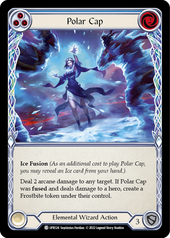 Polar Cap (Blue) [UPR124] (Uprising)  Rainbow Foil | Card Merchant Takapuna