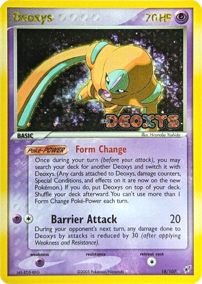 Deoxys (18/107) (Stamped) [EX: Deoxys] | Card Merchant Takapuna