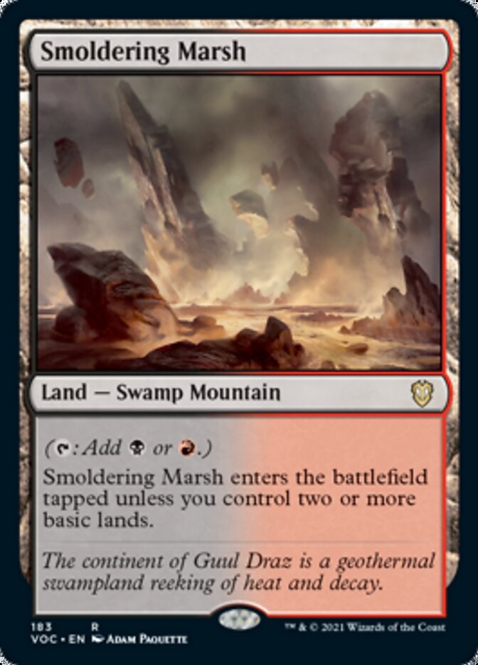 Smoldering Marsh [Innistrad: Crimson Vow Commander] | Card Merchant Takapuna