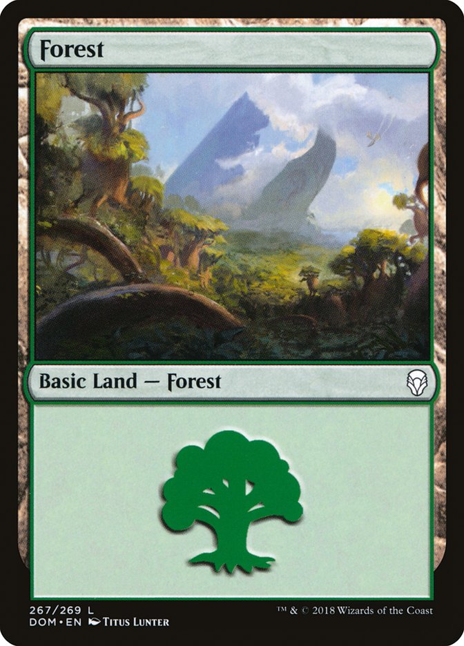 Forest (267) [Dominaria] | Card Merchant Takapuna