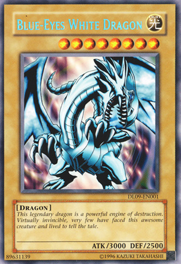 Blue-Eyes White Dragon (Blue) [DL09-EN001] Rare | Card Merchant Takapuna