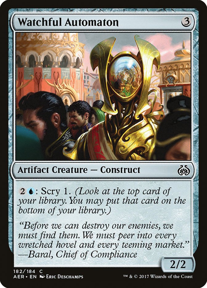 Watchful Automaton [Aether Revolt] | Card Merchant Takapuna