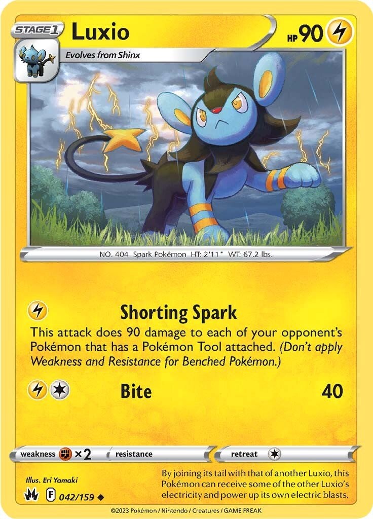 Luxio (042/159) (42) [Sword & Shield: Crown Zenith] | Card Merchant Takapuna