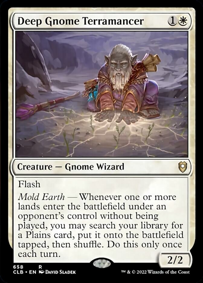 Deep Gnome Terramancer [Commander Legends: Battle for Baldur's Gate] | Card Merchant Takapuna