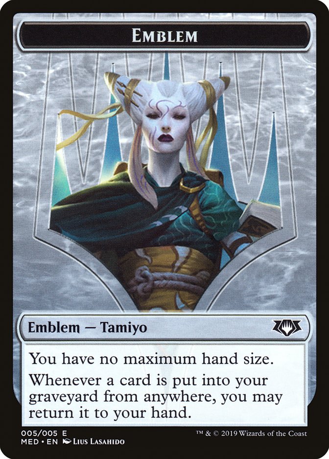 Tamiyo, the Moon Sage Emblem [Mythic Edition Tokens] | Card Merchant Takapuna