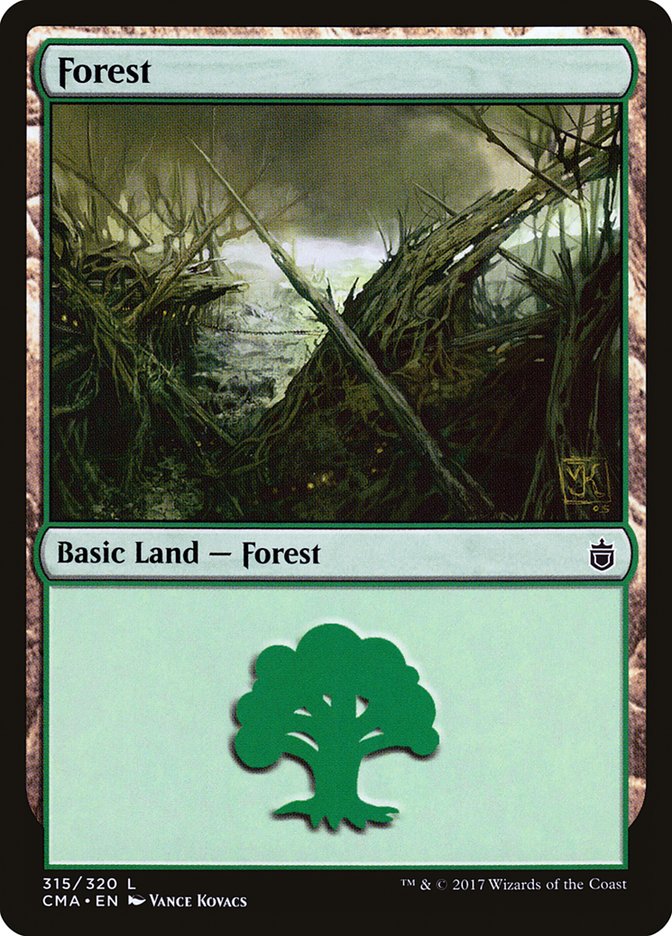 Forest (315) [Commander Anthology] | Card Merchant Takapuna