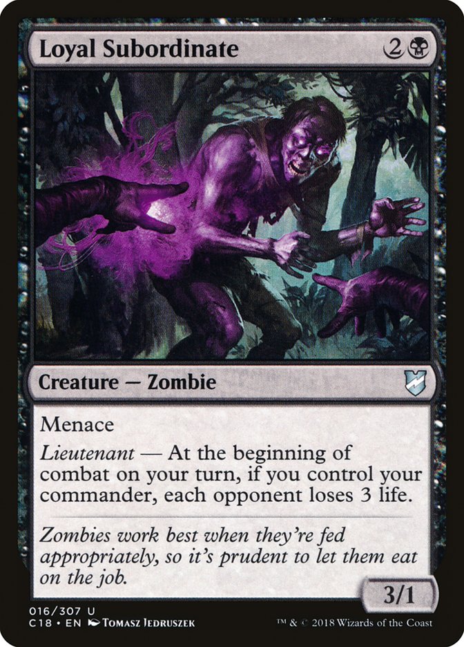 Loyal Subordinate [Commander 2018] | Card Merchant Takapuna