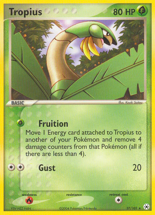 Tropius (27/101) [EX: Hidden Legends] | Card Merchant Takapuna