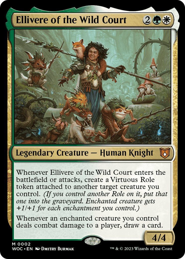 Ellivere of the Wild Court [Wilds of Eldraine Commander] | Card Merchant Takapuna