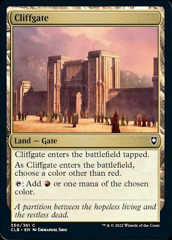 Cliffgate [Commander Legends: Battle for Baldur's Gate] | Card Merchant Takapuna