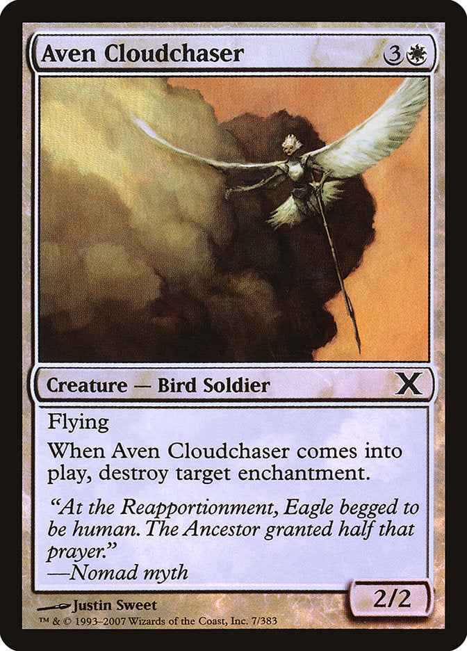 Aven Cloudchaser (Premium Foil) [Tenth Edition] | Card Merchant Takapuna