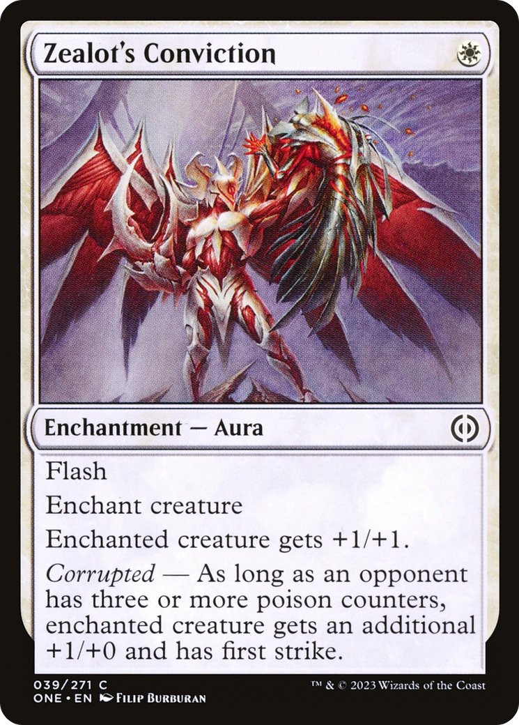 Zealot's Conviction [Phyrexia: All Will Be One] | Card Merchant Takapuna