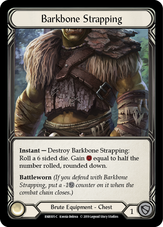 Barkbone Strapping [RNR005-C] (Rhinar Hero Deck)  1st Edition Normal | Card Merchant Takapuna