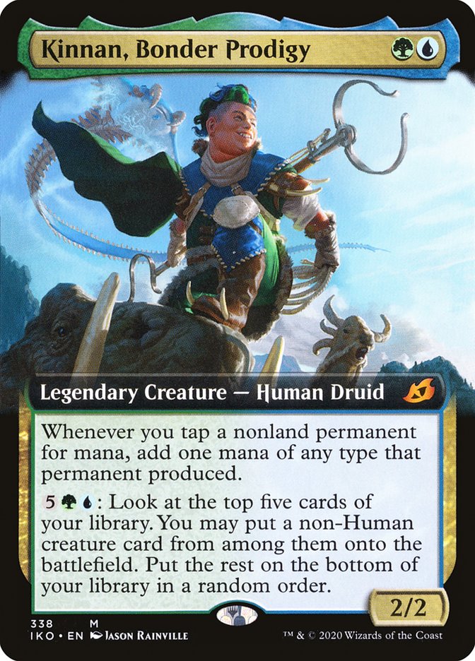 Kinnan, Bonder Prodigy (Extended Art) [Ikoria: Lair of Behemoths] | Card Merchant Takapuna