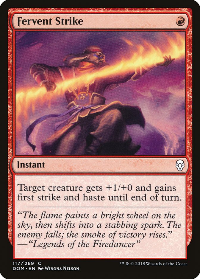 Fervent Strike [Dominaria] | Card Merchant Takapuna