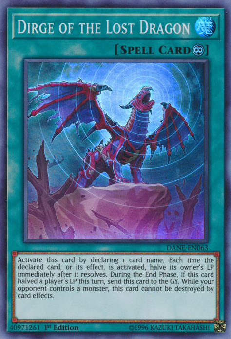 Dirge of the Lost Dragon [DANE-EN063] Super Rare | Card Merchant Takapuna