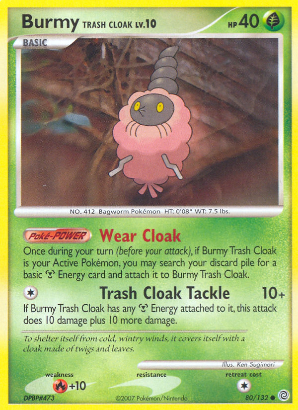 Burmy Trash Cloak (80/132) [Diamond & Pearl: Secret Wonders] | Card Merchant Takapuna