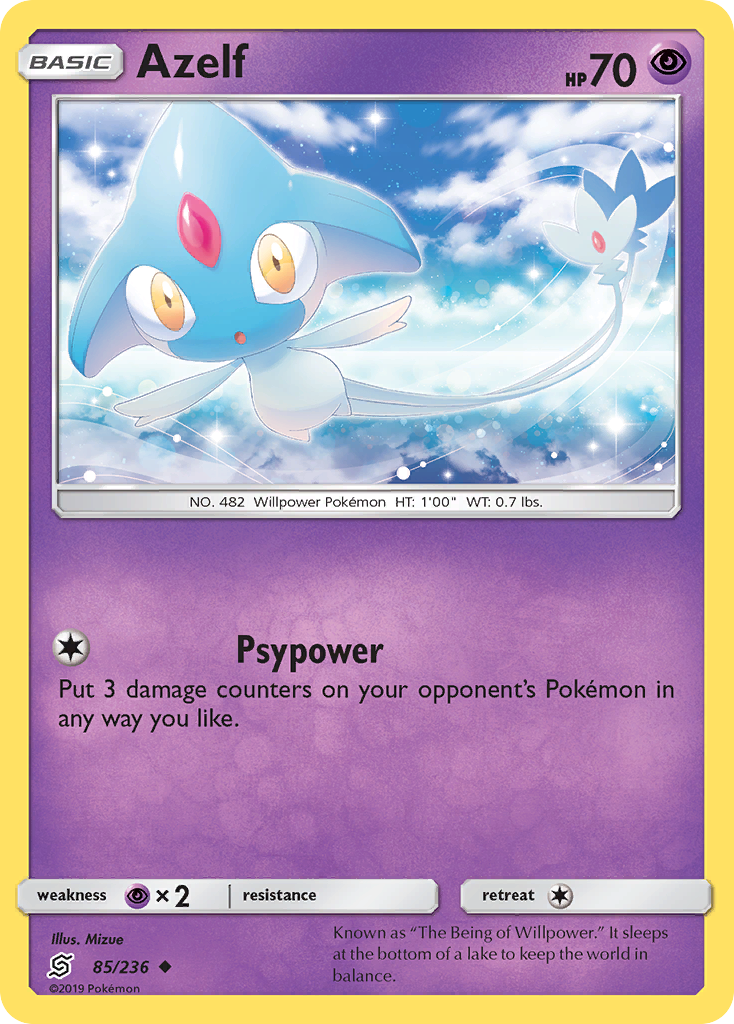 Azelf (85/236) [Sun & Moon: Unified Minds] | Card Merchant Takapuna