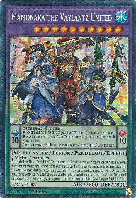 Mamonaka the Vaylantz United [TAMA-EN009] Collector's Rare | Card Merchant Takapuna