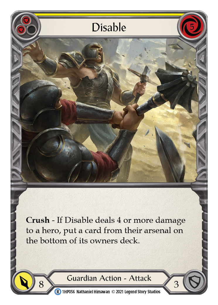 Disable (Yellow) [1HP056] (History Pack 1) | Card Merchant Takapuna