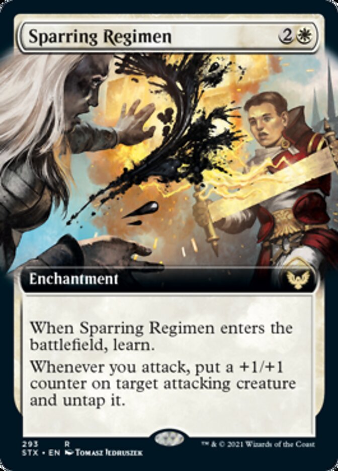 Sparring Regimen (Extended Art) [Strixhaven: School of Mages] | Card Merchant Takapuna