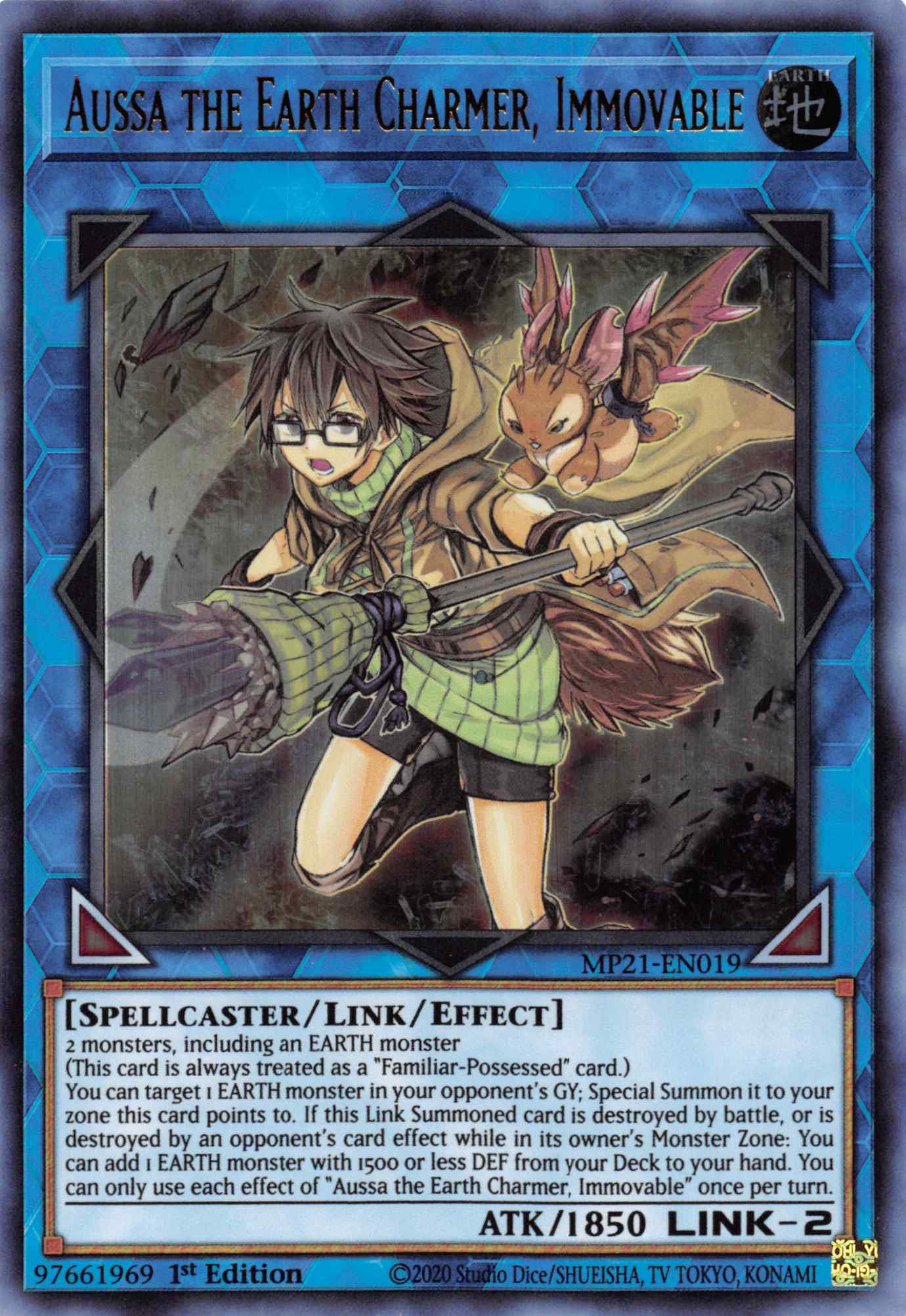 Aussa the Earth Charmer, Immovable [MP21-EN019] Ultra Rare | Card Merchant Takapuna