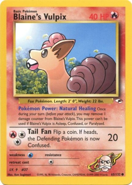 Blaine's Vulpix (65/132) [Gym Heroes Unlimited] | Card Merchant Takapuna