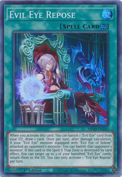 Evil Eye Repose [MP20-EN241] Super Rare | Card Merchant Takapuna