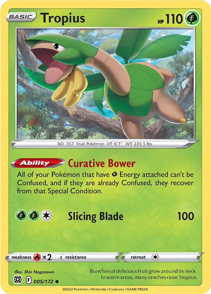 Tropius (005/172) [Sword & Shield: Brilliant Stars] | Card Merchant Takapuna