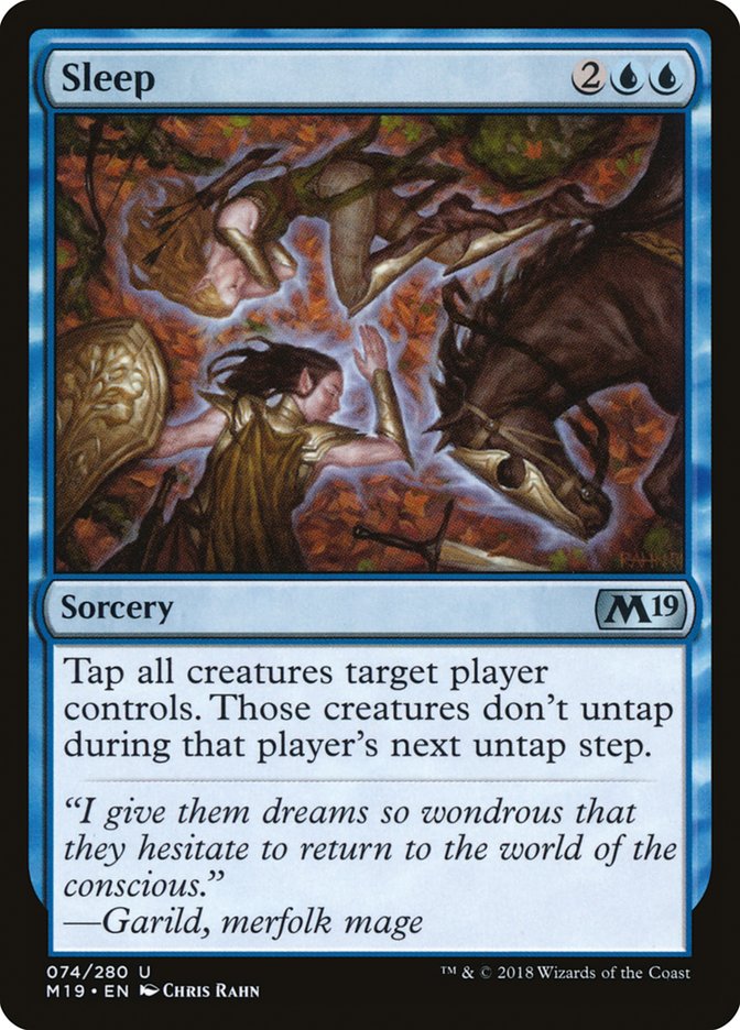 Sleep [Core Set 2019] | Card Merchant Takapuna