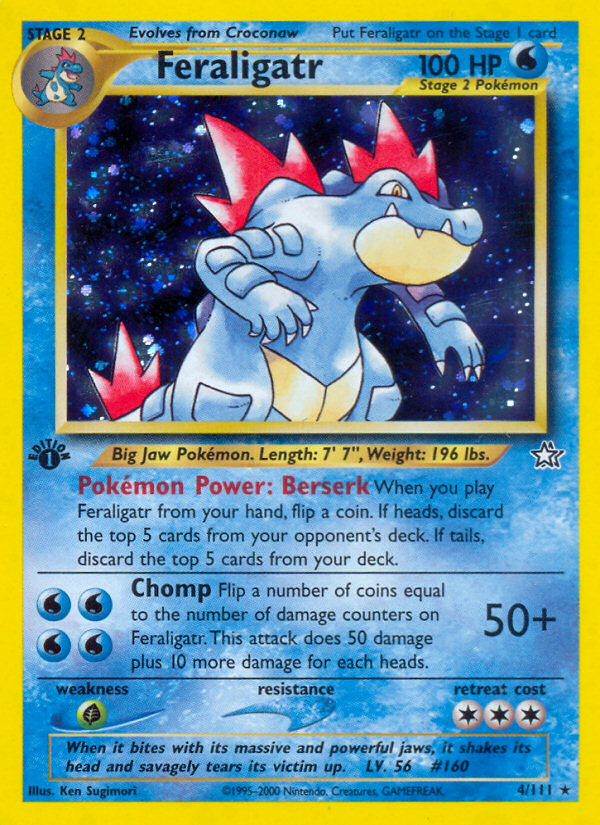 Feraligatr (4/111) [Neo Genesis 1st Edition] | Card Merchant Takapuna