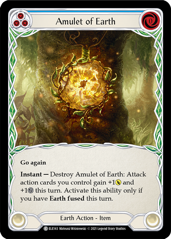 Amulet of Earth [ELE143] (Tales of Aria)  1st Edition Rainbow Foil | Card Merchant Takapuna