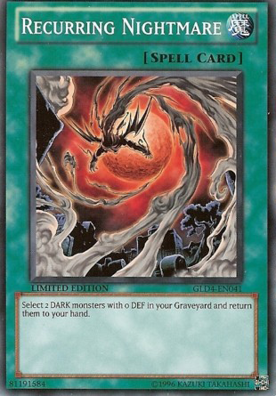 Recurring Nightmare [GLD4-EN041] Common | Card Merchant Takapuna