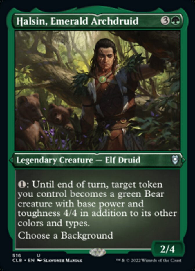 Halsin, Emerald Archdruid (Foil Etched) [Commander Legends: Battle for Baldur's Gate] | Card Merchant Takapuna