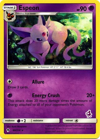 Espeon (89/214) (Mewtwo Deck) [Battle Academy 2020] | Card Merchant Takapuna