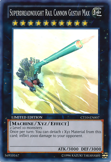 Superdreadnought Rail Cannon Gustav Max [CT10-EN007] Super Rare | Card Merchant Takapuna