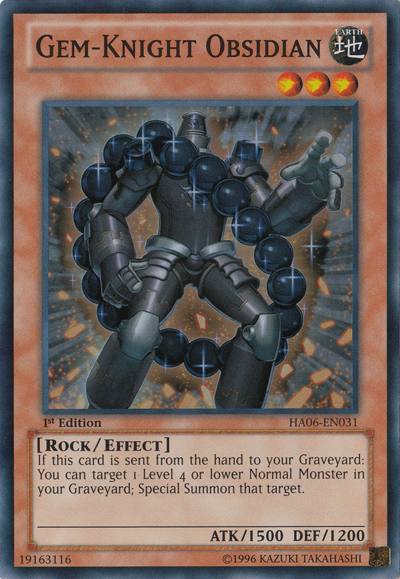 Gem-Knight Obsidian [HA06-EN031] Super Rare | Card Merchant Takapuna