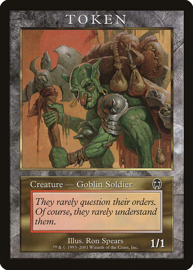 Goblin Soldier Token [Magic Player Rewards 2001] | Card Merchant Takapuna