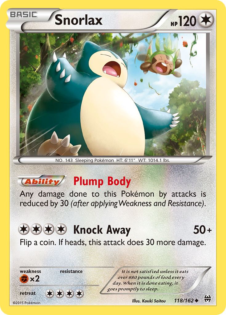 Snorlax (118/162) [XY: BREAKthrough] | Card Merchant Takapuna