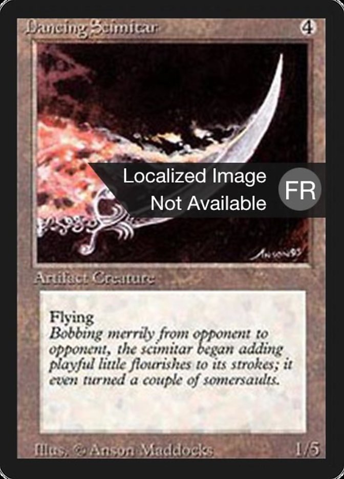 Dancing Scimitar [Foreign Black Border] | Card Merchant Takapuna