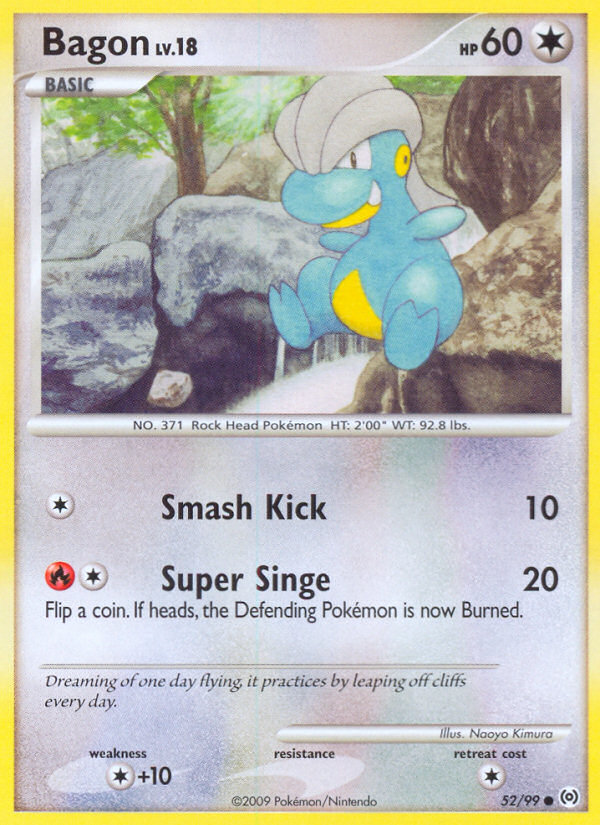 Bagon (52/99) [Platinum: Arceus] | Card Merchant Takapuna