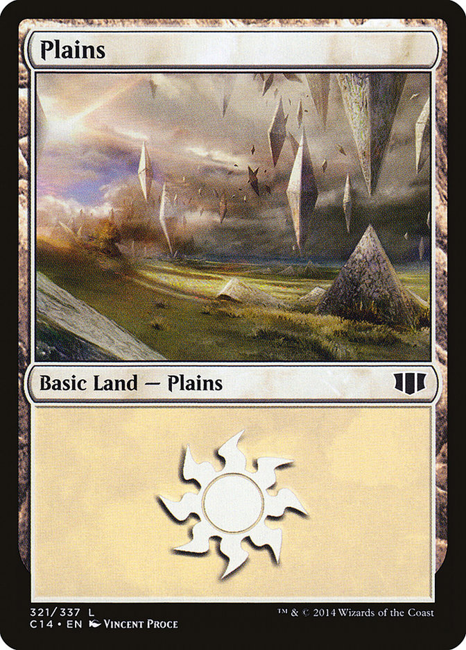 Plains (321) [Commander 2014] | Card Merchant Takapuna