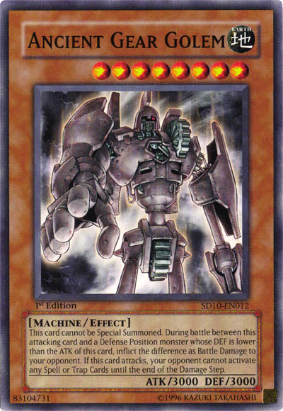 Ancient Gear Golem [SD10-EN012] Common | Card Merchant Takapuna