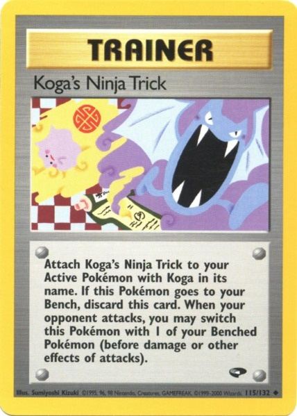 Koga's Ninja Trick (115/132) [Gym Challenge Unlimited] | Card Merchant Takapuna