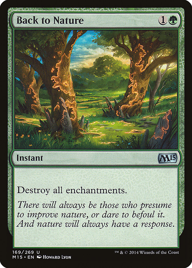 Back to Nature [Magic 2015] | Card Merchant Takapuna