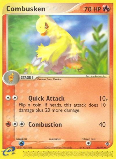 Combusken (25/97) [EX: Dragon] | Card Merchant Takapuna