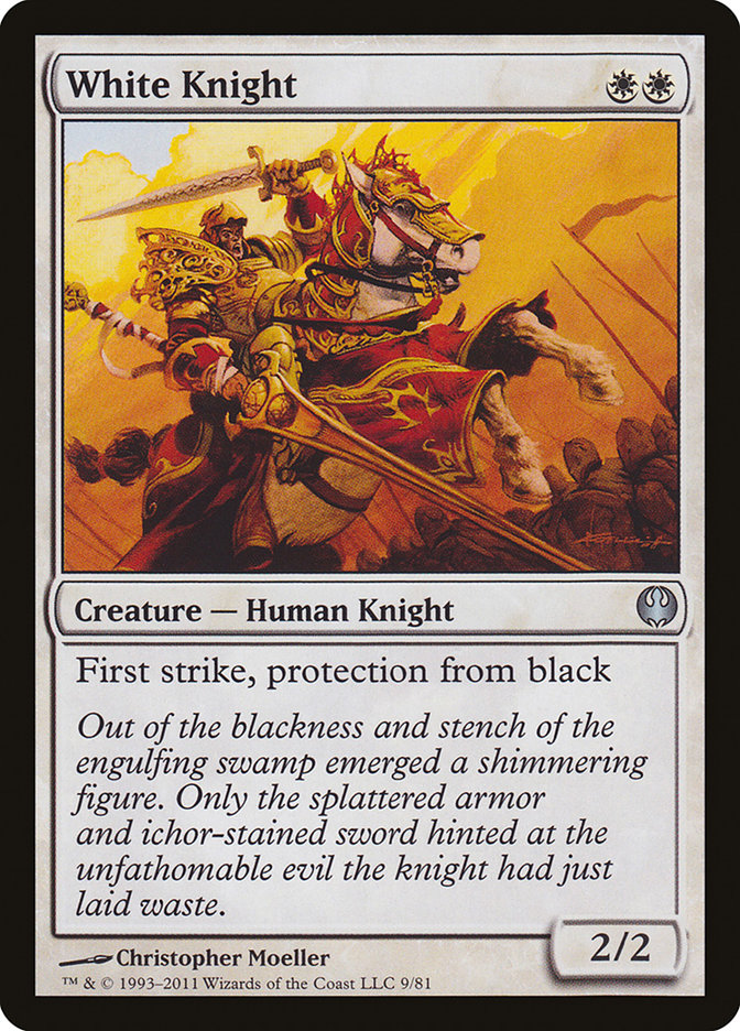 White Knight [Duel Decks: Knights vs. Dragons] | Card Merchant Takapuna