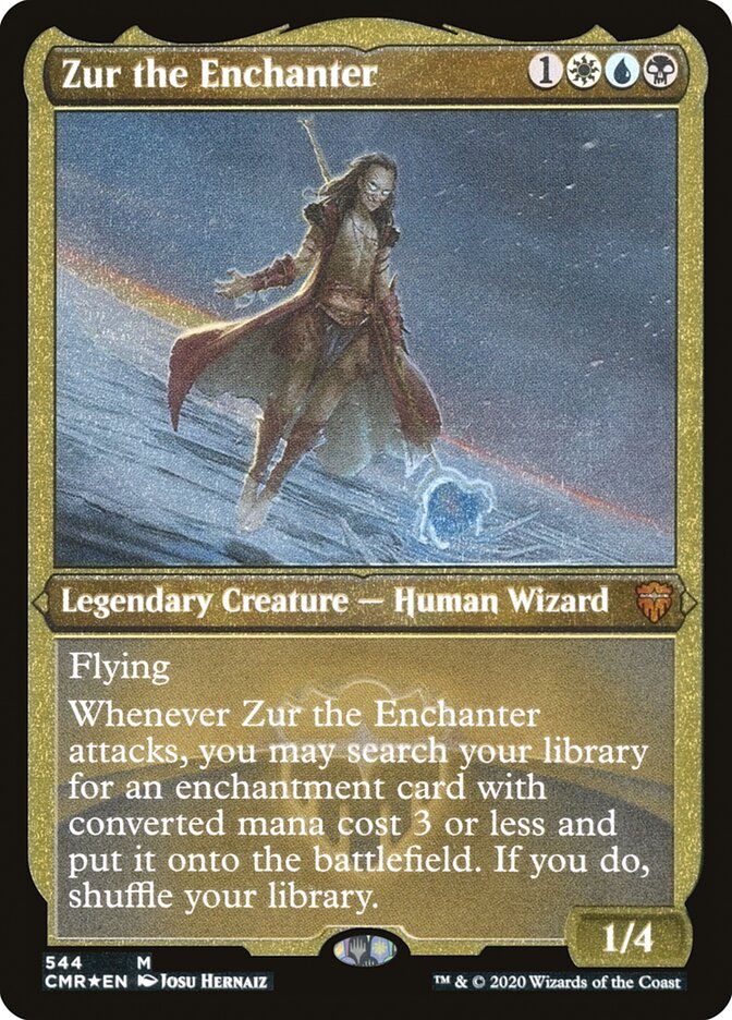 Zur the Enchanter (Etched) [Commander Legends] | Card Merchant Takapuna